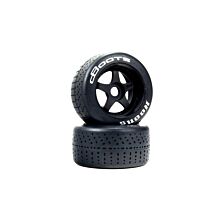 ARRMA dBoots Hoons 53/107 2.9 Pre-Mounted Belted Tires, White, 17mm Hex, 5-Spoke (2)