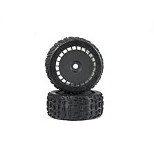 ARRMA dBoots Katar T Belted 6S Tire Set Glued (Blk) (2)