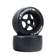 ARRMA dBoots Hoons 53/100 2.9 Tire Set Silver 5-Spoke (2)