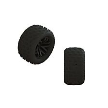 ARRMA dBoots 'FORTRESS' Tire Set Glued (Black) (2 Pairs)