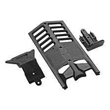 ARRMA Skidplate Front Rear Center Set: Nero