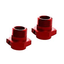 ARRMA Wheel Hex Aluminum 17mm (16.5mm Thick) Red (2)