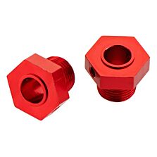 ARRMA Wheel Hex Aluminum Red: Nero (2)