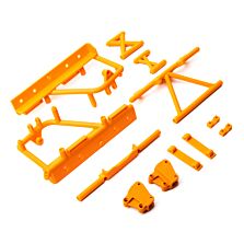 Axial Cage Supports Battery Tray (Orange) RBX10