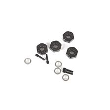 Axial 12mm Hex Screw Shaft & Spacer (4): Capra 1.9 UTB, SCX10 III Base Camp