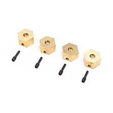 Axial Hex Hubs, Brass (7g): UTB18 (4)