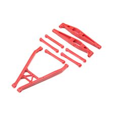 Axial Rear Axle Link Set, Red: Yeti Jr