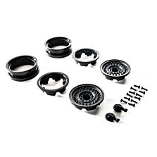 Axial 1/10 MW19 1.9 Beadlock Wheels, 12mm Hex, Black (2)