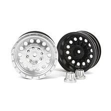 Axial 1/10 Method MR307 Hole 1.9 Wheels, 12mm Hex, Satin Silver (2)