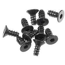 Axial Hex Socket Tapping Flat Head M2.6x6mm Black (10)