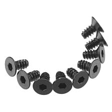 Axial Hex Socket Tap Flat Head M3x6mm Black (10)