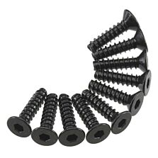 Axial Hex Socket Tap Flat Head M3x12mm Black (10)