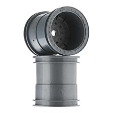 Axial 1/10 2.2 Monster Truck Wheels, 12mm Hex, Silver (2)