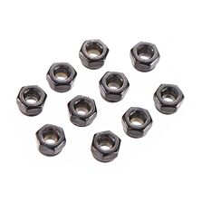 Axial Nylon Locking Hex Nut 4mm Black (10)