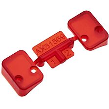Axial Tail Light Lens, Red