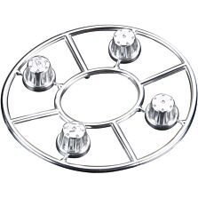 Axial Hub Cover Set Satin Chrome (4)