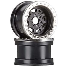 Axial 1/10 Trail Ready HD Series 2.2 Wheels, 12mm Hex, Chrome (2)