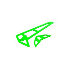 Blade Green Carbon Fiber Fins: 360 CFX