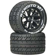 Duratrax Bandito MT 2.8" 2WD Mounted Rear C2 Tires, Black (2)