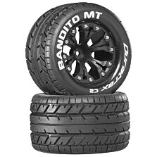 Duratrax Bandito MT 2.8" Mounted 1/2" Offset C2 Tires, Black (2)