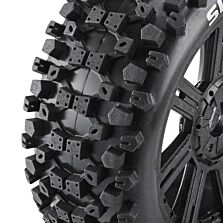 Duratrax Six-Pack C2 Mounted Buggy Spoke Tires, Black (2)