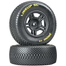 Duratrax 1/10 Lineup SC Tire C2 Mounted Rear: Slash (2)