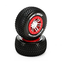 Dynamite SpeedTreads Triple Threat SC tires Mounted: SLH R, 4X4 F/R, Front ECX (2)