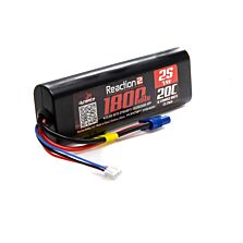 Dynamite 7.4V 1800mAh 2S 20C Reaction 2.0 Hardcase LiPo Battery: EC3