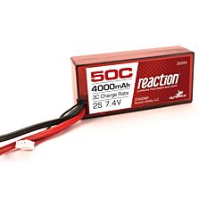 Dynamite Reaction 7.4V 4000mAh 50C 2S LiPo, Hardcase, Shorty: 96mm, EC3