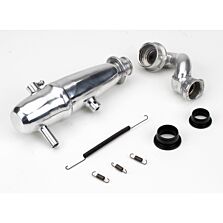Dynamite 1/10 Revo Power Inline Exhaust System: Polished