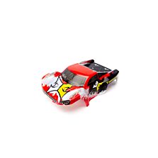 ECX Body Set, Decorated, Black/Red: 1/24 Torment