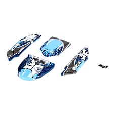 ECX 1/24 Body Set, Decorated, Blue/Grey: Roost