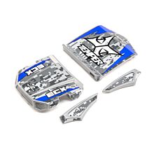 ECX 1/18 Painted Body Set, Grey/Blue: Gen2 4WD Temper