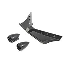 ECX Front Bumper and Headlights, Black: Doomsday