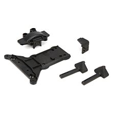 ECX Gear Cover/Kick Plate/Battery Mounts: 1/10 4WD All