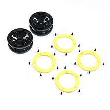 ECX FR/RR Wheel with Beadlock Black/Yellow: Temper G2