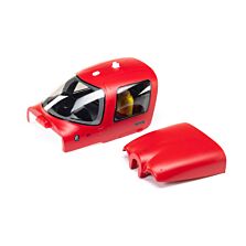 E-flite Cabin and Top Cowl Hatch, Red: SR22T 1.5m