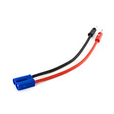 E-flite Charge Lead: EC5 Device with 6" Wire & Jacks, 12 AWG