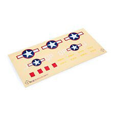 E-flite Decal Sheet: UMX P-47 BL