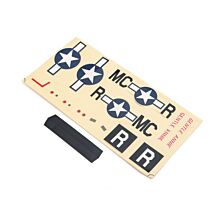 E-flite Decal Sheet: UMX P-51 BL