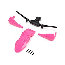 Losi Fender, Handguards & Handle Bars, Pink: PM-SM/MX
