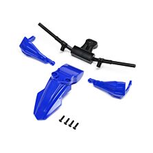Losi Fender, Handguards & Handle Bars, Blue: PM-SM/MX