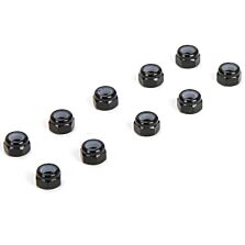 Losi M3 Aluminum Lock Nuts, Black (10)