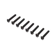 Losi Button Head Screws, 2-56 x 1/2" (8)