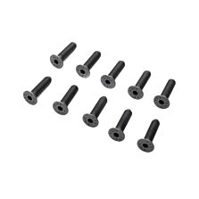 Losi Flat Head Screws, M5 x 20mm STL (10)