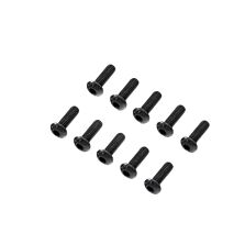 Losi Button Head Screws, M4 x 12mm STL (10)