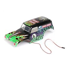 Losi Body Set, Grave Digger, Painted: Mini LMT