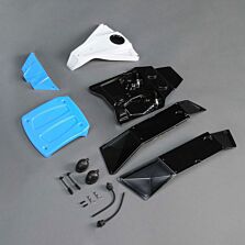 Losi Painted Body Set, Blue: Lasernut U4
