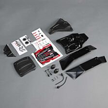 Losi Painted Body Set, Red: Lasernut U4