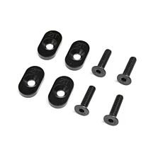 Losi EngineMountInsert & Screws 21T, Black(4): DBXL 2.0